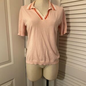Lady Hagen Light Pink Short Sleeve Polo- Size Medium